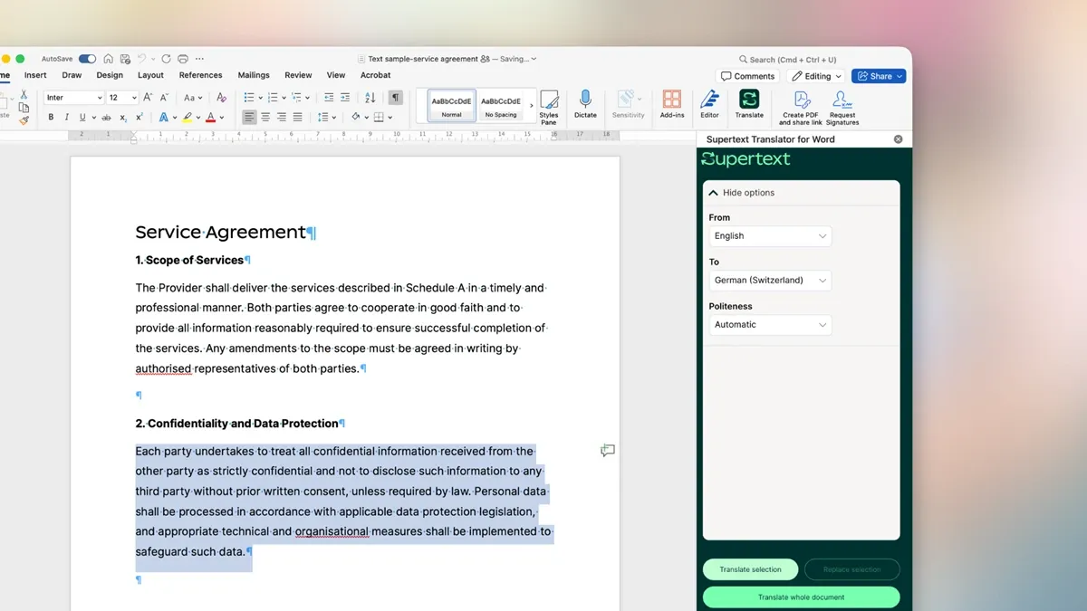 Word Add Ins Example Development Neu: Microsoft Office Add-ins für Word & Outlook | Supertext
